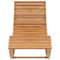 Ieskauts sauļošanās krēsls ar matraci, tīkkoka koka masīvs cena un informācija | Sauļošanās krēsli | 220.lv