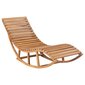 Ieskauts sauļošanās krēsls ar matraci, tīkkoka koka masīvs cena un informācija | Sauļošanās krēsli | 220.lv
