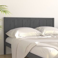 Изголовье кровати, 205,5x4x100 см, серое цена и информация | Кровати | 220.lv
