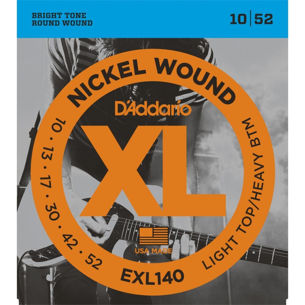 Stīgas elektriskajai ģitārai D'Addario EXL140 .010 cena un informācija | Mūzikas instrumentu piederumi | 220.lv