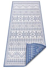 Ковер Doha, белый/синий цвет, 350 х 80 см цена и информация | Ковры | 220.lv
