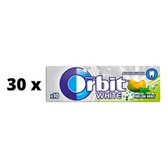 Košļājamā gumija Orbit White Melon/Mint, OTC, 14 g x 30 gab. cena un informācija | Saldumi | 220.lv