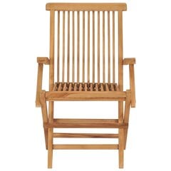 Saliekamie dārza krēsli, 6gab., tīkkoka koka masīvs cena un informācija | Dārza krēsli | 220.lv