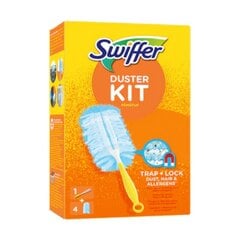 Putekļu tīrītājs ar mini rokturi, Swiffer Duster Starter Kit + 4 gab. uzpilde x 1 gab. iepakojums cena un informācija | Tīrīšanas piederumi | 220.lv