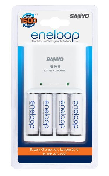 Sanyo Loader BQ-CC18 + Eneloop AA 1900 mAh (HR06) 4gb. цена и информация | Baterijas | 220.lv