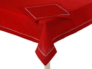Декоративная скатерть 8o7, красная, 130 x 170 см цена и информация | Скатерти, салфетки | 220.lv