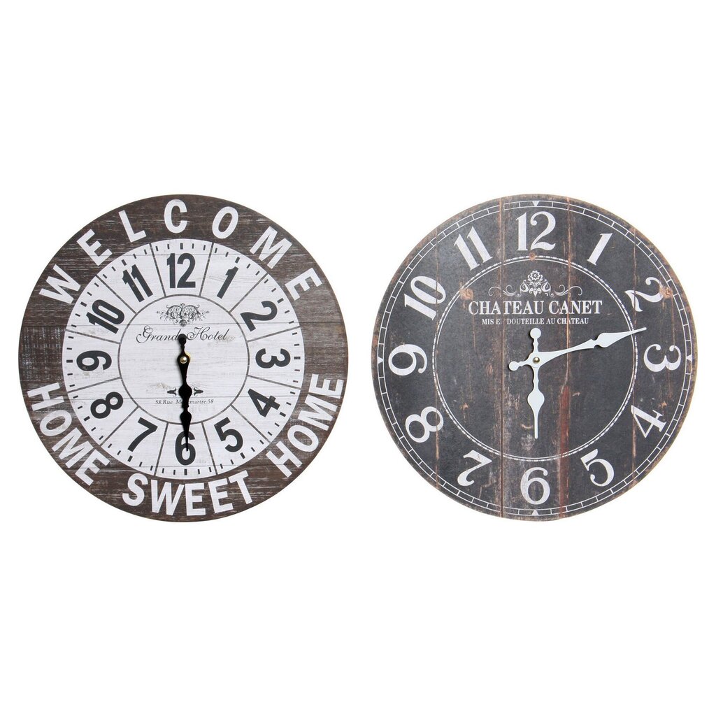Sienas pulkstenis DKD Home Decor Loft, 2 gab cena un informācija | Pulksteņi | 220.lv