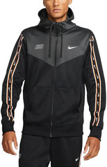 Мужской джемпер Nike M Nsw Repeat Sw Pk Fz Hoody DX2025 010 DX2025 010/S цена и информация | Мужские толстовки | 220.lv