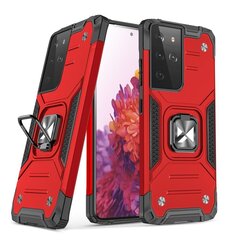 Wozinsky Ring Armor Case paredzēts Samsung Galaxy S22 Ultra, sarkans цена и информация | Чехлы для телефонов | 220.lv