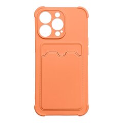 Hurtel Card Armor Case cover paredzēts iPhone 12 Pro Max, oranžs cena un informācija | Telefonu vāciņi, maciņi | 220.lv