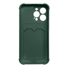 Hurtel Card Armor Case cover paredzēts iPhone 12 Pro, zaļš цена и информация | Чехлы для телефонов | 220.lv