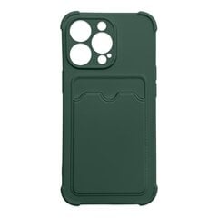 Hurtel Card Armor Case cover paredzēts iPhone 12 Pro, zaļš cena un informācija | Telefonu vāciņi, maciņi | 220.lv