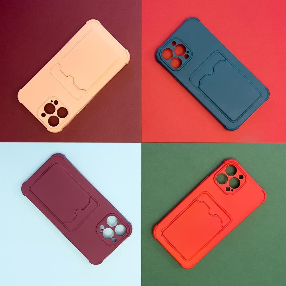 Hurtel Card Armor Case cover paredzēts iPhone 12 Pro Max, sarkans цена и информация | Telefonu vāciņi, maciņi | 220.lv