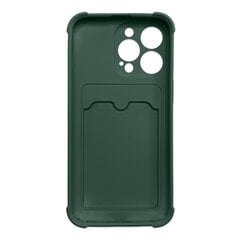 Hurtel Card Armor Case cover paredzēts iPhone 12 Pro Max, zaļš cena un informācija | Telefonu vāciņi, maciņi | 220.lv