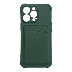 Hurtel Card Armor Case cover paredzēts iPhone 12 Pro Max, zaļš цена и информация | Чехлы для телефонов | 220.lv