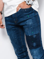 Мужские джинсы SKINNY FIT Ombre P1063, синие цена и информация | Мужские джинсы | 220.lv