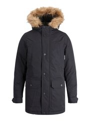 Jack & Jones Мужская парка 200г 12212422*01, черный 5715311137615 цена и информация | Куртки для мальчиков | 220.lv