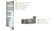 Dvieļu žāvētājs ATLANTIC 2012 modelis ANTHRACITE 300 W, antracīta cena un informācija | Dvieļu žāvētāji | 220.lv