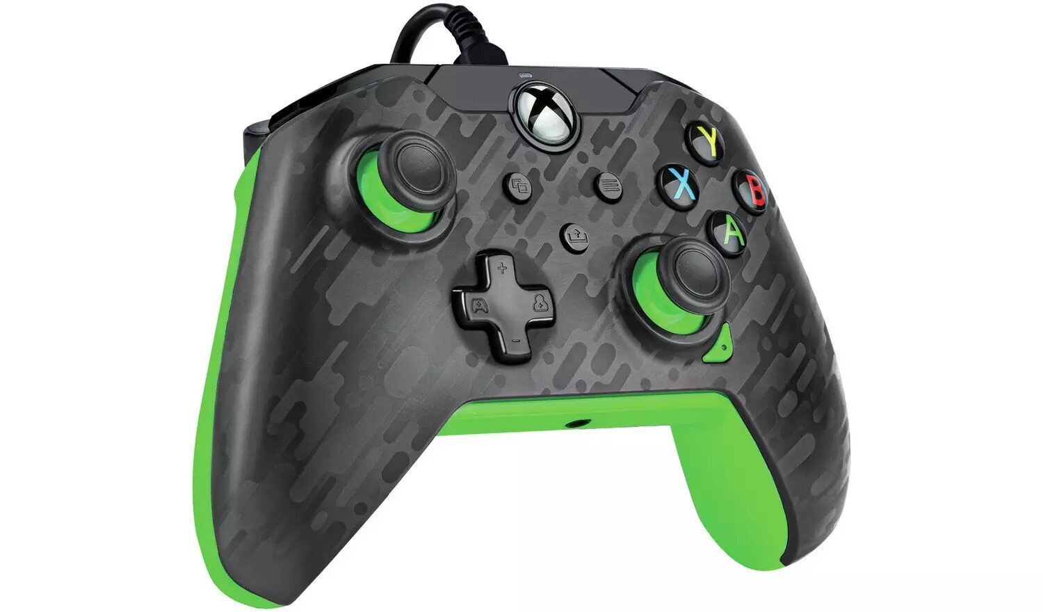 PDP Wired Controller Xbox Series X Carbon - Neon ( Green ) цена и информация | Gaming aksesuāri | 220.lv