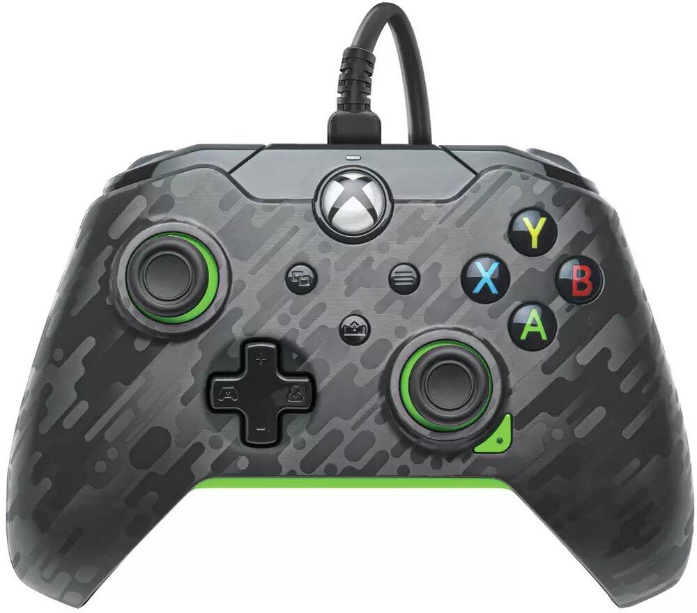 PDP Wired Controller Xbox Series X Carbon - Neon ( Green ) цена и информация | Gaming aksesuāri | 220.lv