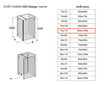 Dušas kabīne IDO Design, kreisās puses 70x110 cena un informācija | Dušas kabīnes | 220.lv
