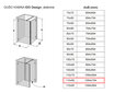 Dušas kabīne IDO Design, labās puses 110x80 cena un informācija | Dušas kabīnes | 220.lv