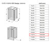 Dušas kabīne IDO Design, labās puses 110x70 cena un informācija | Dušas kabīnes | 220.lv