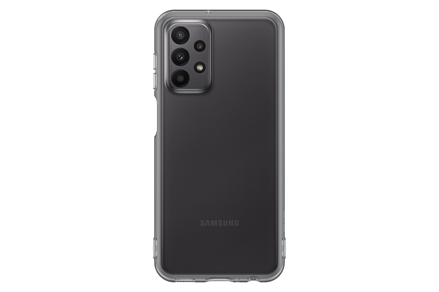 Samsung Soft caurspīdīgs vāciņš Galaxy A23 5G melns EF-QA235TBE cena un informācija | Telefonu vāciņi, maciņi | 220.lv