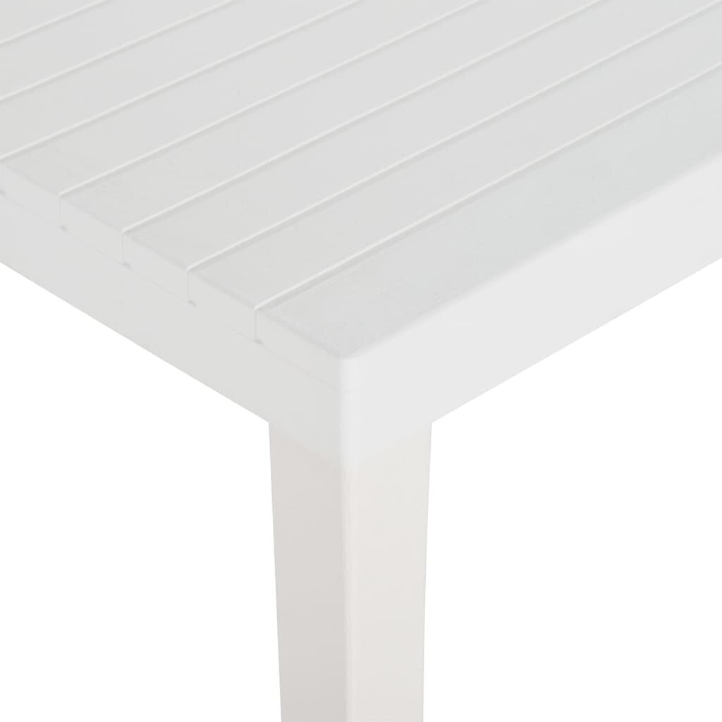 Dārza galds, balts, 220x90x72cm cena un informācija | Dārza galdi | 220.lv