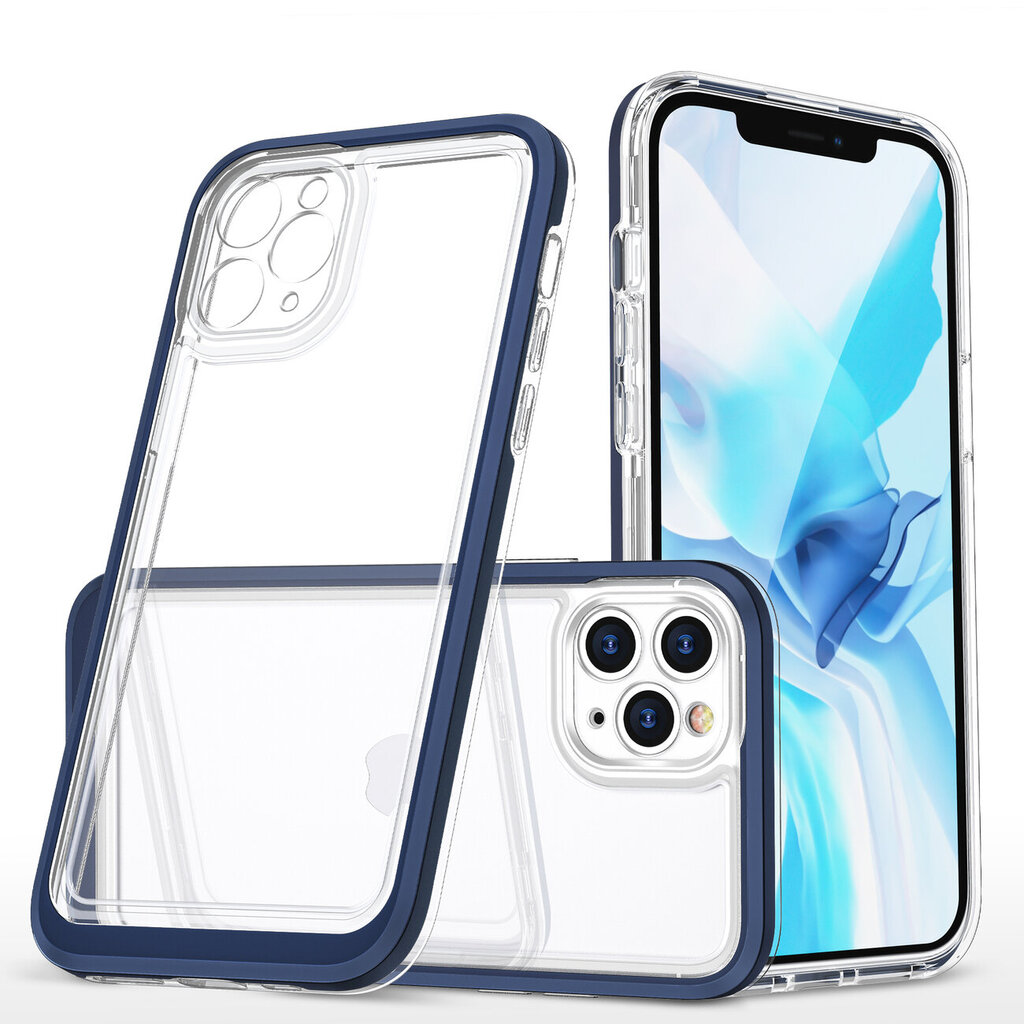 Hurtel Clear 3in1 Case paredzēts iPhone 11 Pro Max, zils цена и информация | Telefonu vāciņi, maciņi | 220.lv