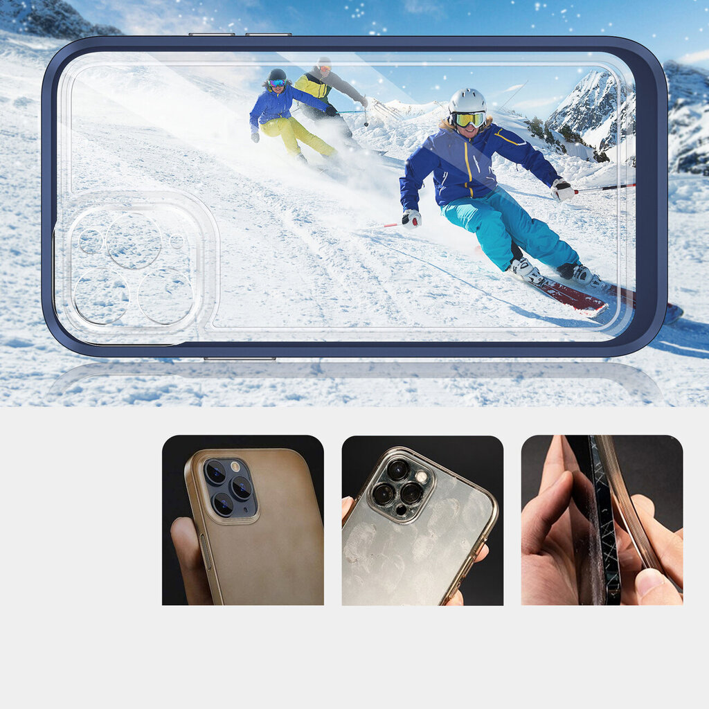 Hurtel Clear 3in1 Case paredzēts iPhone 11 Pro Max, zils cena un informācija | Telefonu vāciņi, maciņi | 220.lv