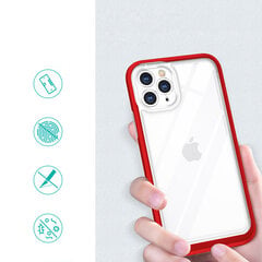 Hurtel Clear 3in1 Case paredzēts iPhone 11 Pro Max, sarkans цена и информация | Чехлы для телефонов | 220.lv