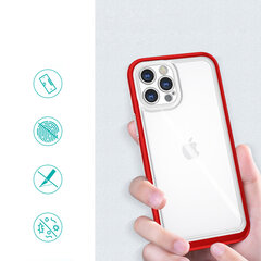 Hurtel Clear 3in1 Case paredzēts iPhone 12 Pro, sarkans cena un informācija | Telefonu vāciņi, maciņi | 220.lv