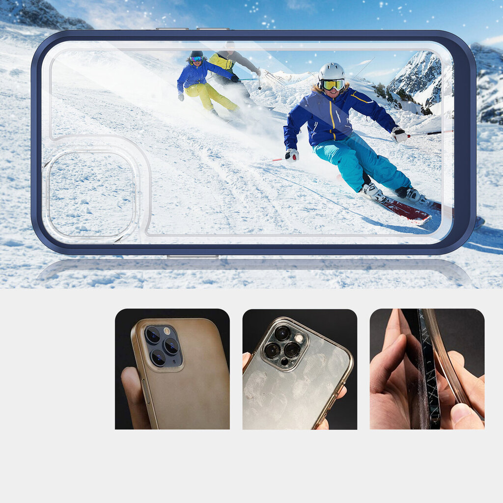 Hurtel Clear 3in1 Case paredzēts iPhone 13, zils цена и информация | Telefonu vāciņi, maciņi | 220.lv