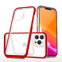 Чехол Hurtel Clear 3 в 1 для iPhone 13 Pro, красный цена и информация | Чехлы для телефонов | 220.lv