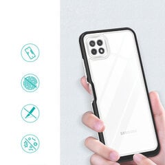 Hurtel Clear 3in1 Case paredzēts Samsung Galaxy A22 5G, melns cena un informācija | Telefonu vāciņi, maciņi | 220.lv