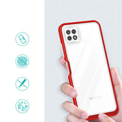 Чехол Hurtel Clear 3 в 1 для Samsung Galaxy A22 5G, красный цена и информация | Чехлы для телефонов | 220.lv