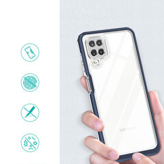 Чехол Hurtel Clear 3 в 1 для Samsung Galaxy A22 4G, синий цена и информация | Чехлы для телефонов | 220.lv