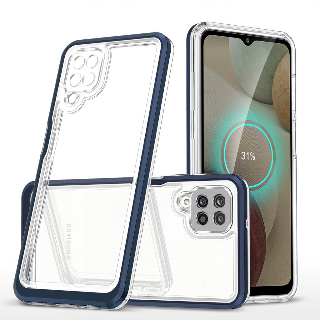 Hurtel Clear 3in1 Case paredzēts Samsung Galaxy A22 4G, zils цена и информация | Telefonu vāciņi, maciņi | 220.lv