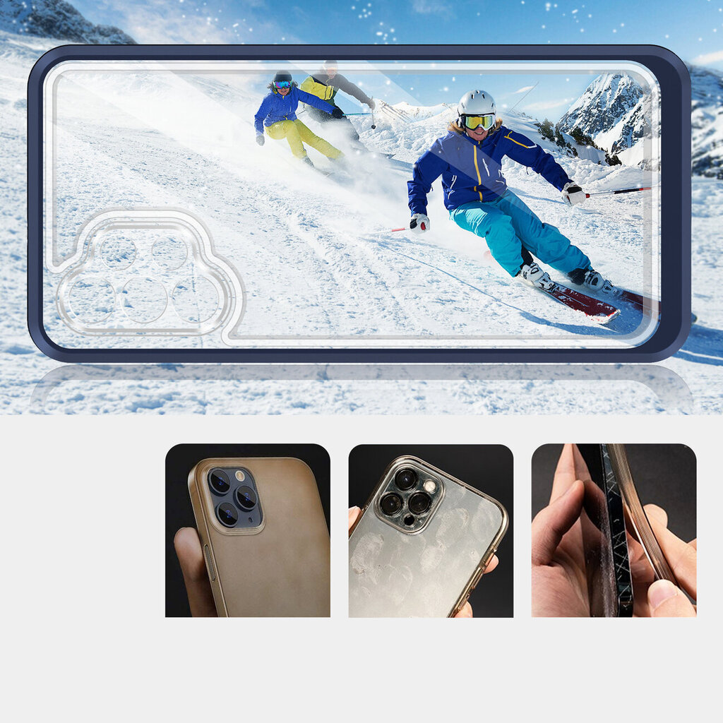 Hurtel Clear 3in1 Case paredzēts Samsung Galaxy A32 4G, zils цена и информация | Telefonu vāciņi, maciņi | 220.lv