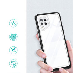 Hurtel Clear 3in1 Case paredzēts Samsung Galaxy A42 5G, melns цена и информация | Чехлы для телефонов | 220.lv