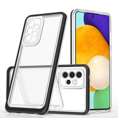 Hurtel Clear 3in1 Case paredzēts Samsung Galaxy A52s 5G / A52 5G / A52 4G, melns цена и информация | Чехлы для телефонов | 220.lv