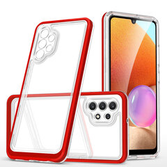 Hurtel Clear 3in1 Case paredzēts Samsung Galaxy A72 4G, sarkans cena un informācija | Telefonu vāciņi, maciņi | 220.lv