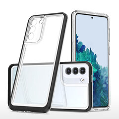 Чехол Hurtel Clear 3 в 1 для Samsung Galaxy S21 5G, чёрный цена и информация | Чехлы для телефонов | 220.lv