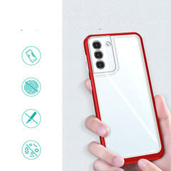 Чехол Hurtel Clear 3 в 1 для Samsung Galaxy S21 5G, красный цена и информация | Чехлы для телефонов | 220.lv