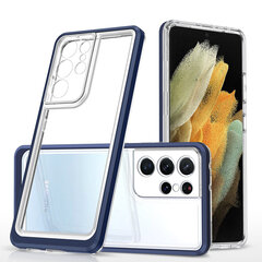 Чехол Hurtel Clear 3 в 1 для Samsung Galaxy S22 Ultra, синий цена и информация | Чехлы для телефонов | 220.lv