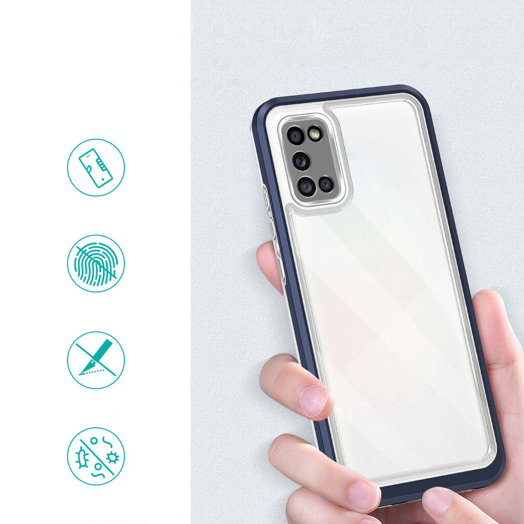 Hurtel Clear 3in1 Case paredzēts Samsung Galaxy A03s (166), zils цена и информация | Telefonu vāciņi, maciņi | 220.lv