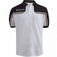 T-krekls Givova Polo Spring MA018 0310, balts /melns цена и информация | Мужская спортивная одежда | 220.lv