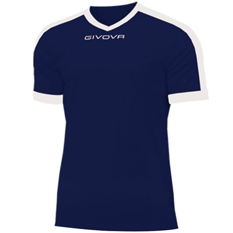 T-krekls Givova Revolution Interlock MAC04 0403, tumši zils /balts cena un informācija | Sporta apģērbs vīriešiem | 220.lv