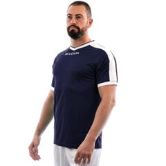 Футболка Givova Revolution Interlock MAC04 0403, темно-синяя/белая цена и информация | Мужская спортивная одежда | 220.lv